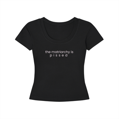 the matriarchy is pissed | Women's Longline Slim-Fit T-Shirt